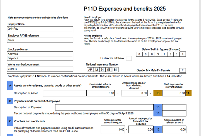 P11D Processing & Submission